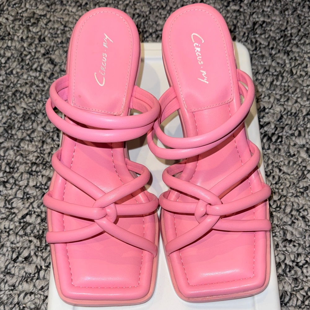 Circus by Sam Edelman Bubblegum Pink Knotted Strappy Mule